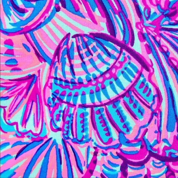 Vibrant Blue and Pink Women's Dress - Picture 4 of 5